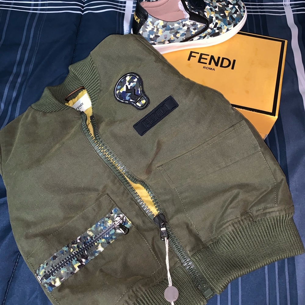 Fendi bomber and shoes